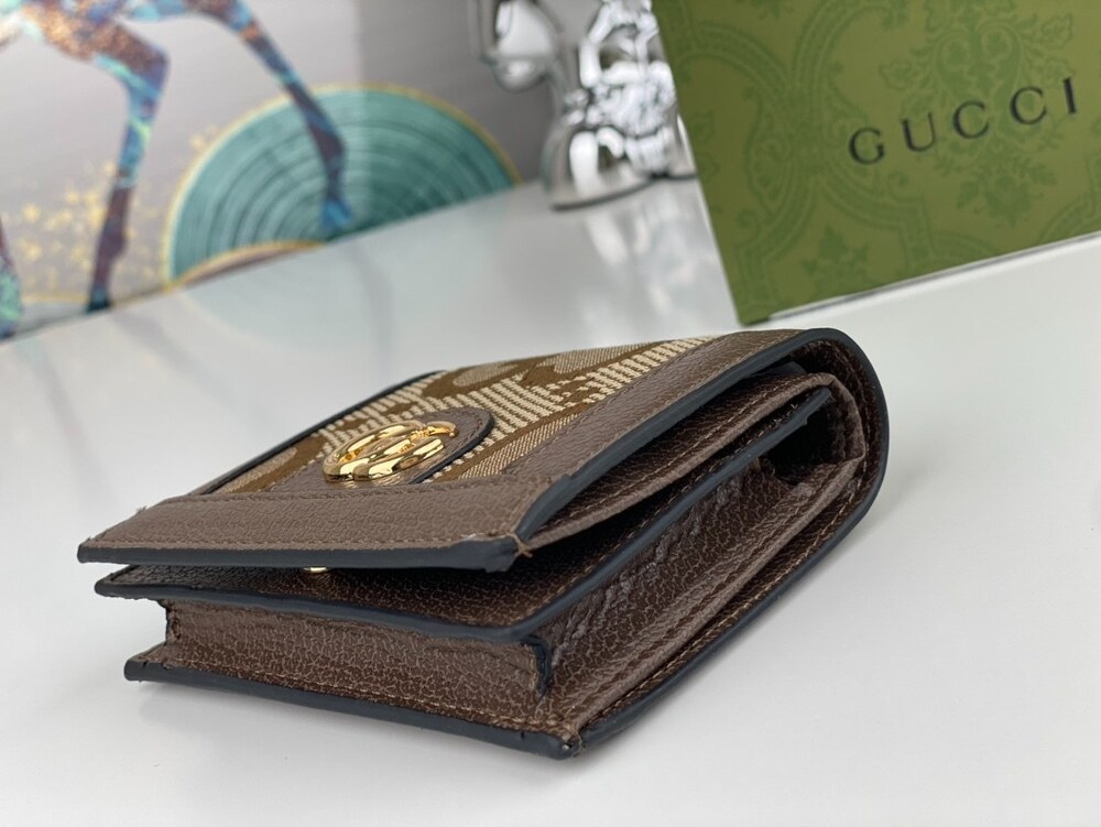 Gucci GG Marmont Jumbo GG Compact Wallet - Picture 4 of 9